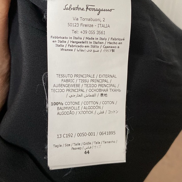 Salvatore Ferragamo Pencil black skirt!Office, business, work! Classic! Size 44 - Picture 9 of 13